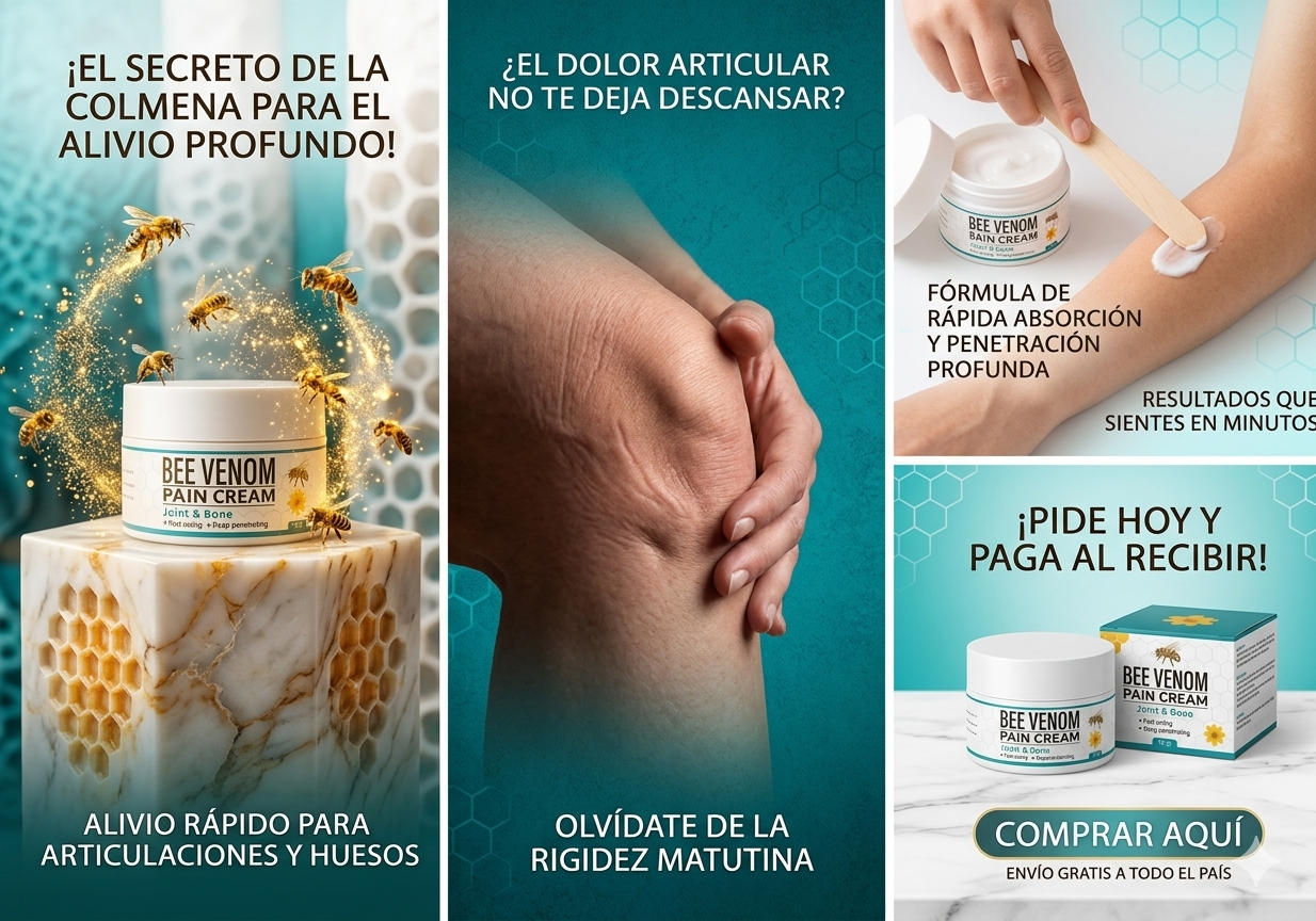 Crema de veneno de abeja para dolor articular
