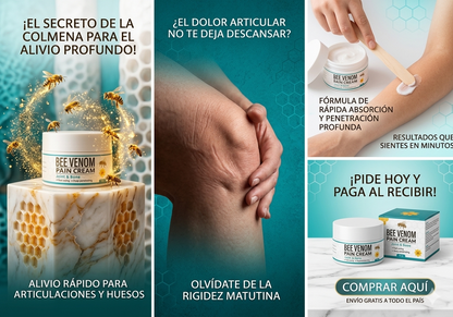 Crema de veneno de abeja para dolor articular